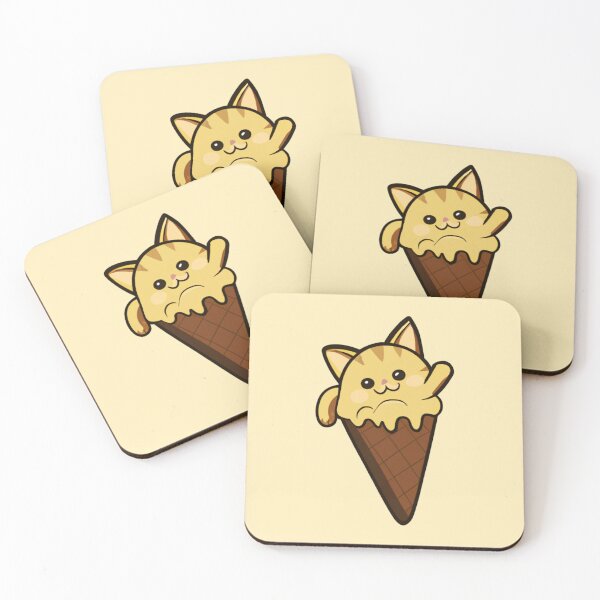 Item preview, Ice cream cat from the cats as food collection! designed and sold by wonderxwander.