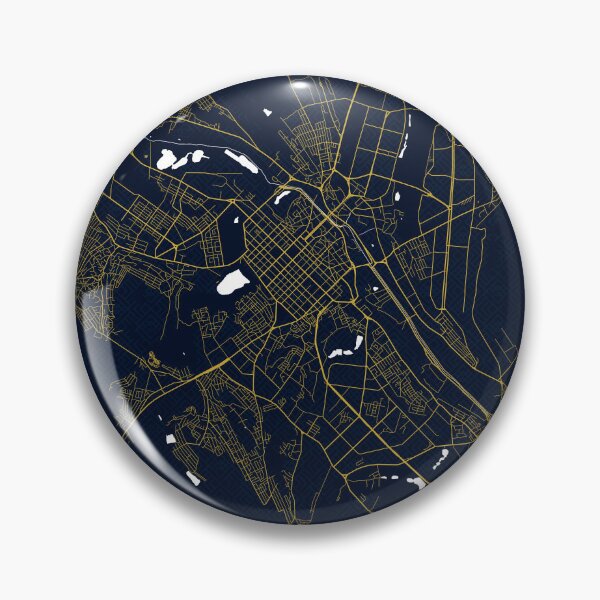 Item preview, Chisinau City Map of Moldova - Gold Art Deco designed and sold by deMAP.