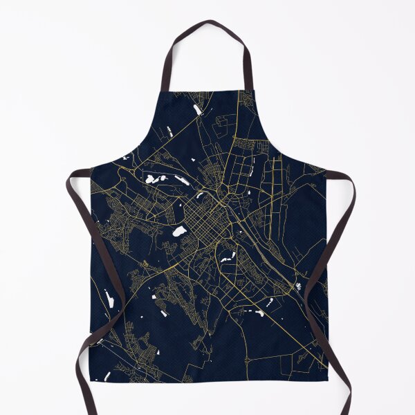 Item preview, Chisinau City Map of Moldova - Gold Art Deco designed and sold by deMAP.