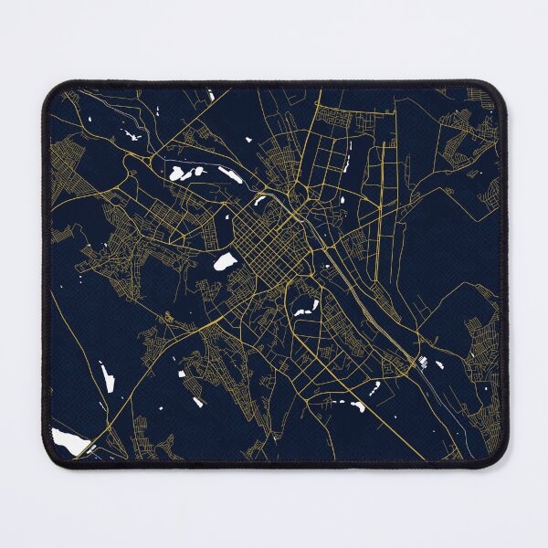 Item preview, Chisinau City Map of Moldova - Gold Art Deco designed and sold by deMAP.