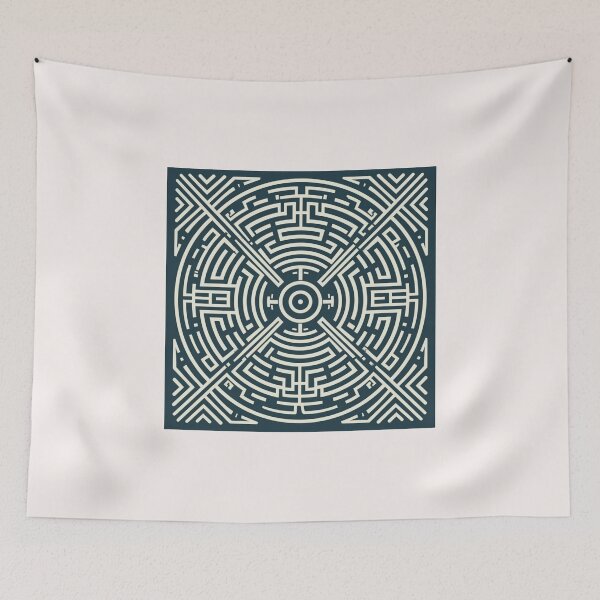 Item preview, Celtic Maze Organic Pattern Line Art, Labyrinth, Complex Pattern, Modern Art, Graphic, Unique Design, Maze designed and sold by PrintsPatterns-.