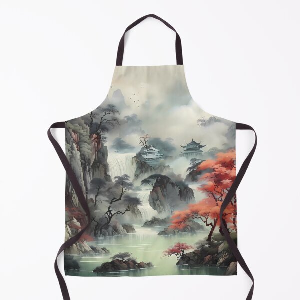Item preview, Shan Shui Ink Wash Landscape designed and sold by MTJ-Mushrooms.