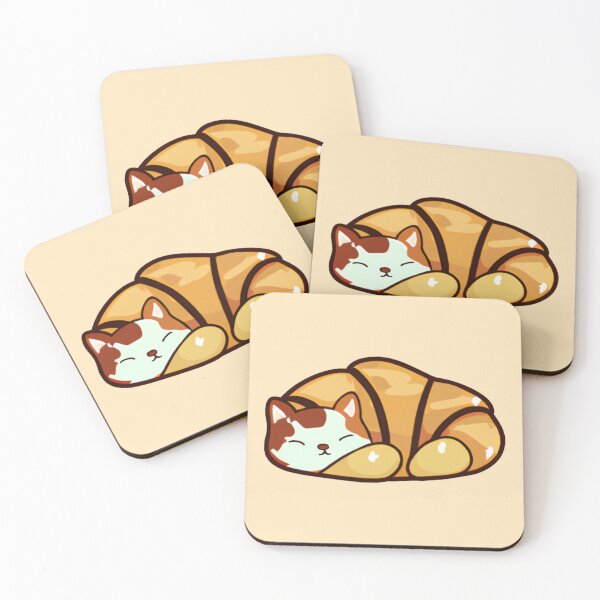 Item preview, Croissant cat from the cats as food collection! designed and sold by wonderxwander.