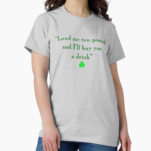 Vista previa del artículo con la obra «Préstame diez libras (Pogues)», diseñado y vendido por ShoeboxDesigns.