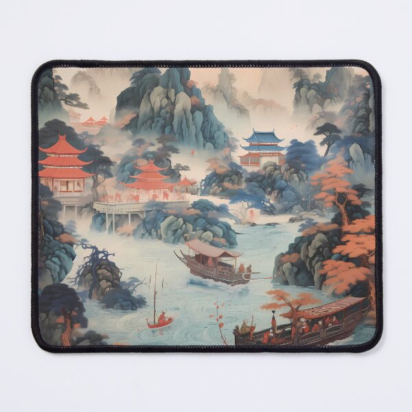 Item preview, Shan Shui Ink Wash Landscape designed and sold by MTJ-Mushrooms.