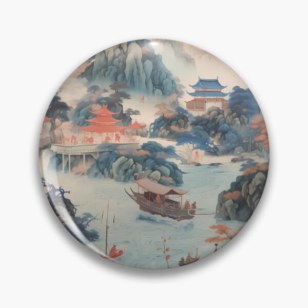 Item preview, Shan Shui Ink Wash Landscape designed and sold by MTJ-Mushrooms.