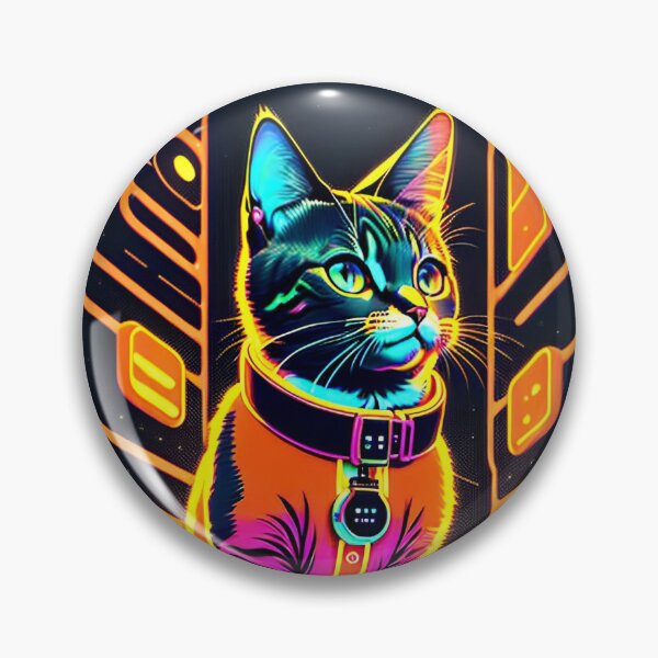 Item preview, Futuristic Cat  designed and sold by ThornBirdCo.