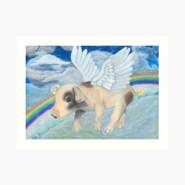 And pigs might fly... Art Print