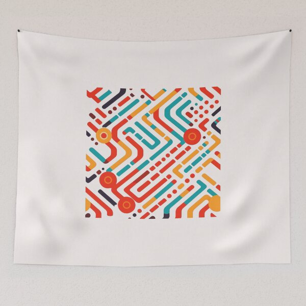 Item preview, Parallax Atari Pattern, Artistic Gift, Graphic, Aesthetic, Abstract, Hipster, Artsy designed and sold by PrintsPatterns-.