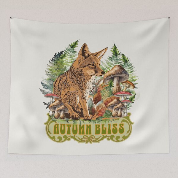 Item preview, Autumn Bliss Fox Forest - Fall Colours Gift designed and sold by InkyGenies.