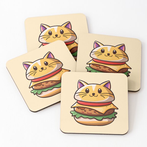 Item preview, Burger cat from the cats as food collection! designed and sold by wonderxwander.