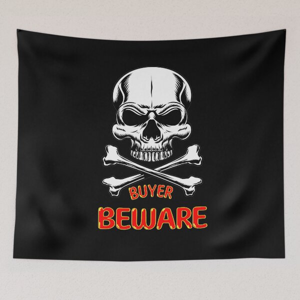 Item preview, Skull And Crossbones Buyer Beware designed and sold by MysticOzzy.