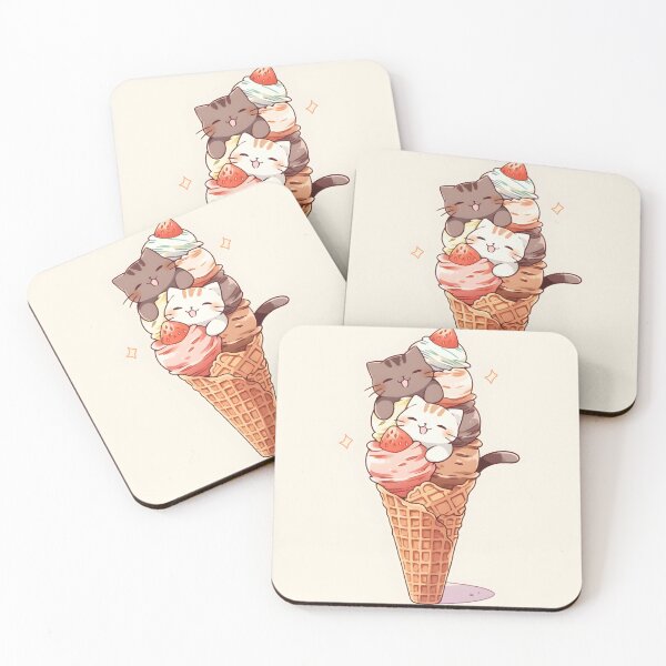 Item preview, Ice Cream Cats designed and sold by PecanPalette.