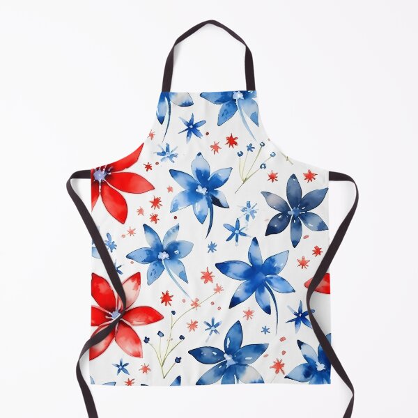 Artikelvorschau, Floral Pattern Watercolour 4th July Independence Day USA entworfen und verkauft von MTJ-Mushrooms.