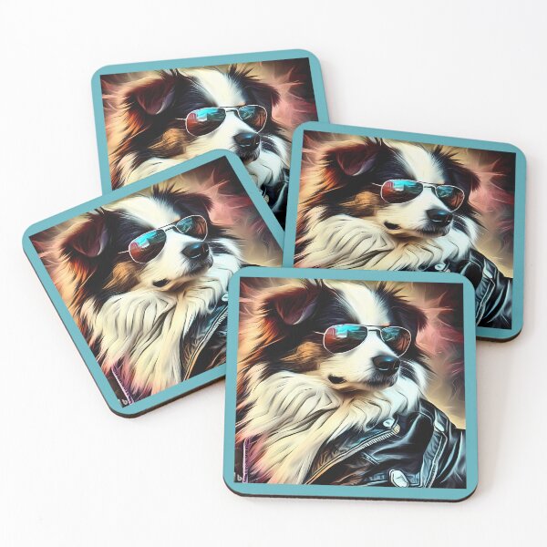 Item preview, Colourful Collie Wearing sunglasses designed and sold by HouseOfRosy.