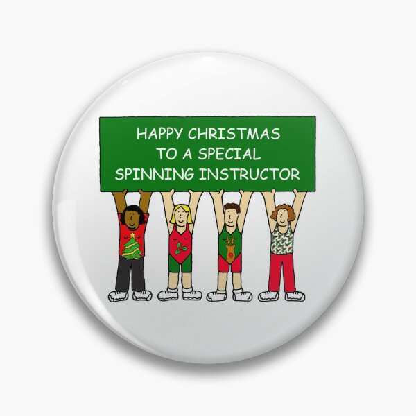 Item preview, Spinning Instructor Happy Christmas designed and sold by KateTaylor.
