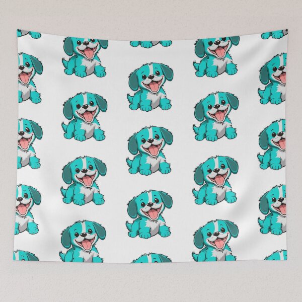 Item preview, Aqua Blue Puppy Pet designed and sold by scarletalaska.