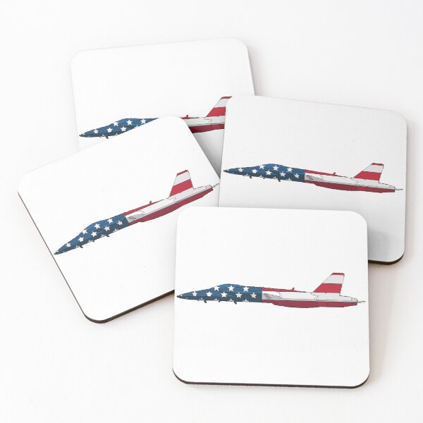 Item preview, Patriotic American USA Fighter Jet Airplane  designed and sold by ahabboud.