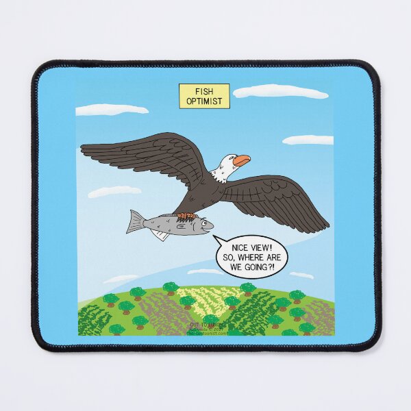 Item preview, Fish Optimist designed and sold by Out to Lunch Cartoons and More.