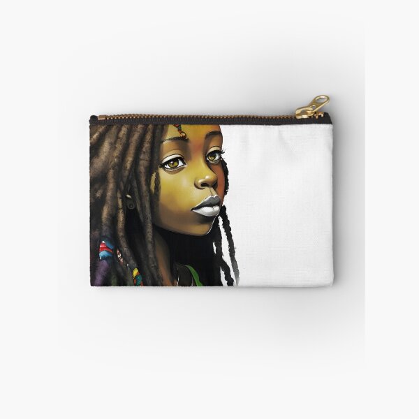 Item preview, Reggae Girl with Rasta Hairstyle Watercolor design designed and sold by EddieBalevo.