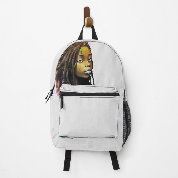 Item preview, Reggae Girl with Rasta Hairstyle Watercolor design designed and sold by EddieBalevo.