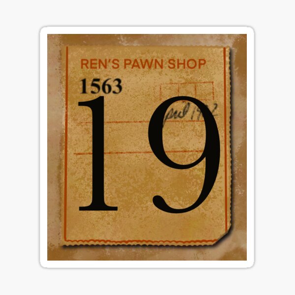 Calendar Date 19 Sticker