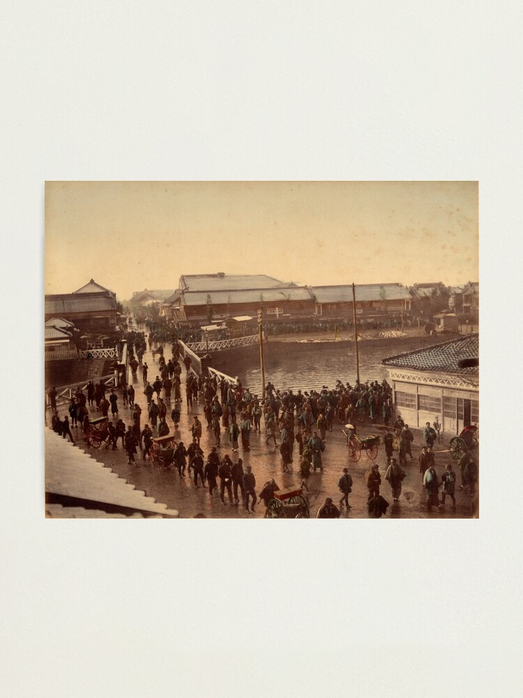 Alternate view of Iron bridge street, Yokohama Photographic Print