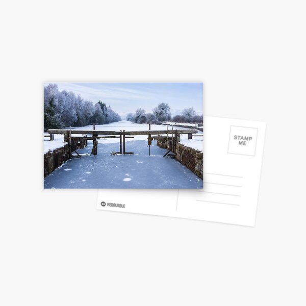 Frozen Ulverston Canal 2010 Postcard