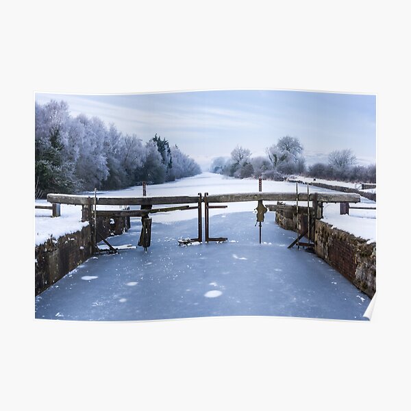 Frozen Ulverston Canal 2010 Poster