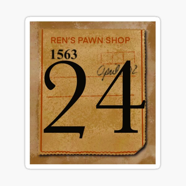 Calendar Date 24 Sticker