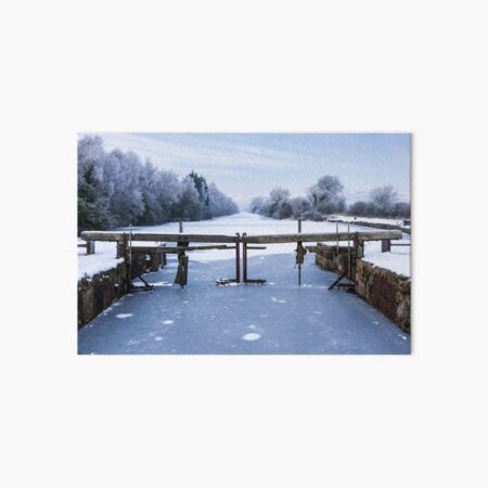 Frozen Ulverston Canal 2010 Art Board Print