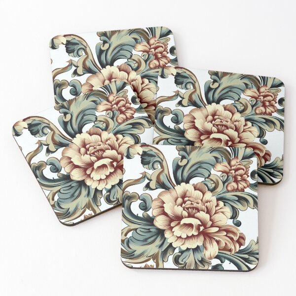 Item preview, Vintage floral pattern designed and sold by Donkey's Salad.