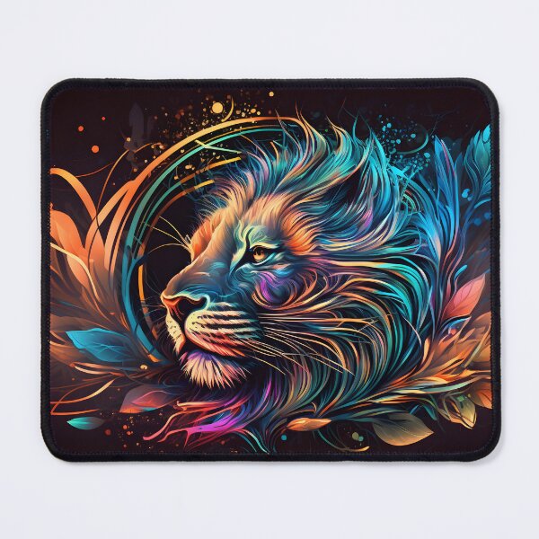 Item preview, Psychedelic Abstract African Lion Art designed and sold by PeteRascal.