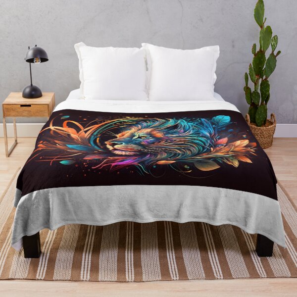 Item preview, Psychedelic Abstract African Lion Art  designed and sold by PeteRascal.