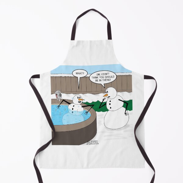 Item preview, Snowman in a Hot Tub designed and sold by Out to Lunch Cartoons and More.