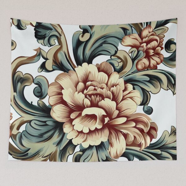 Item preview, Vintage floral pattern designed and sold by Donkey's Salad.