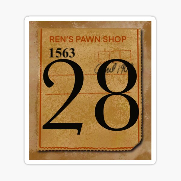 Calendar Date 28 Sticker