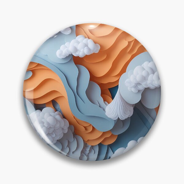 Aperçu de l'œuvre Papier Art Nuages Esthétique créée et vendue par ThreadCraze.