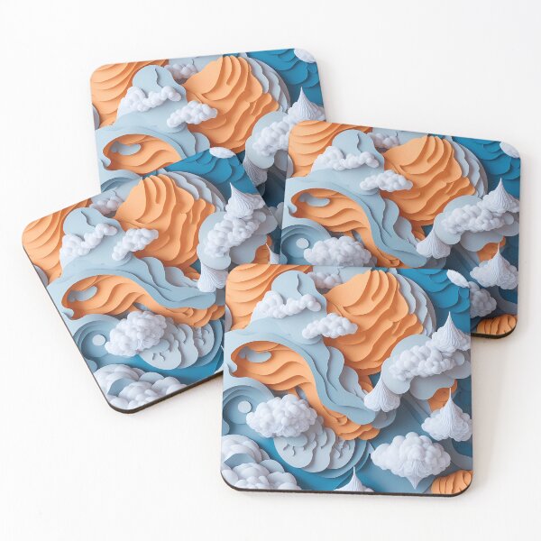 Item preview, Paper Art Clouds Aesthetic  designed and sold by ThreadCraze.