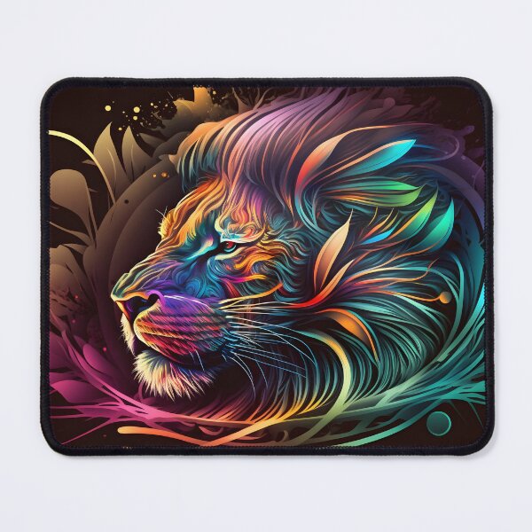 Item preview, Psychedelic Abstract African Lion Art designed and sold by PeteRascal.