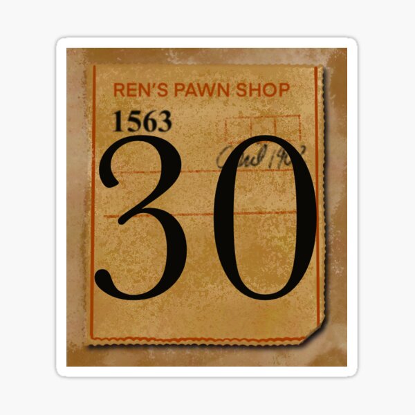 Calendar Date 30 Sticker