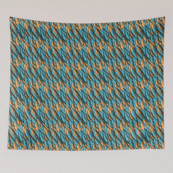 Item preview, Torn Paper Pattern Blue and Orange  designed and sold by Theo-B.