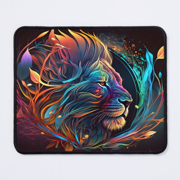 Item preview, Arte psicodélico abstracto del león africano designed and sold by PeteRascal.