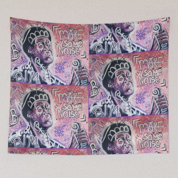Item preview, Streetart portrait with tags on it designed and sold by dusso.