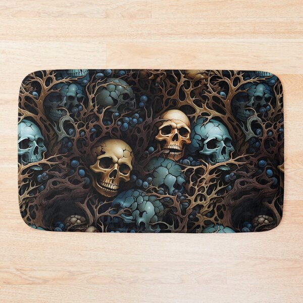 Item preview, Bones and Berries: Fall Skull Pattern designed and sold by 20th-eclipse.