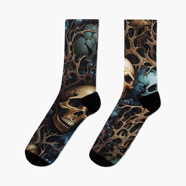 Item preview, Bones and Berries: Fall Skull Pattern designed and sold by 20th-eclipse.