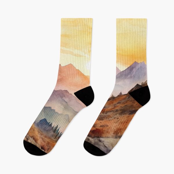 Item preview, watercolor desert mountains designed and sold by alwaysgrounded.