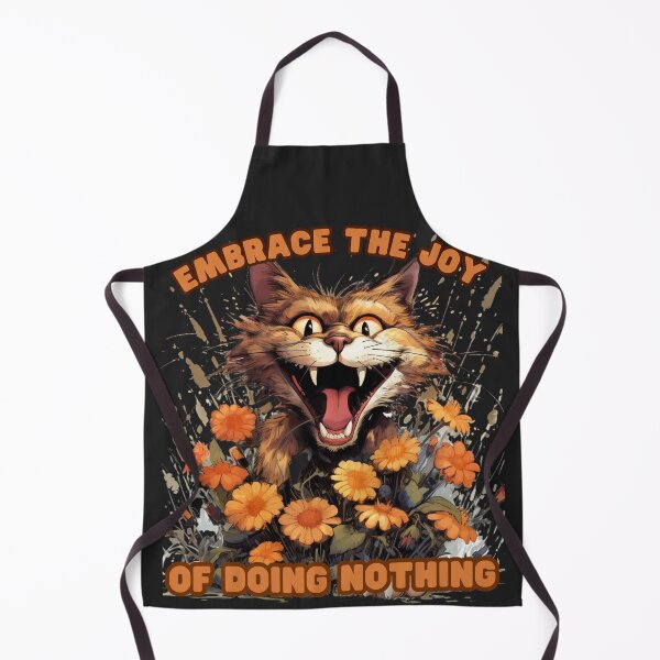 Item preview, Embrace the joy of doing nothing - crazy cat designed and sold by MarcinCollie.
