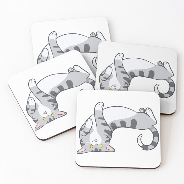 Item preview, Rolling gray tabby blep designed and sold by CreationsByBear.