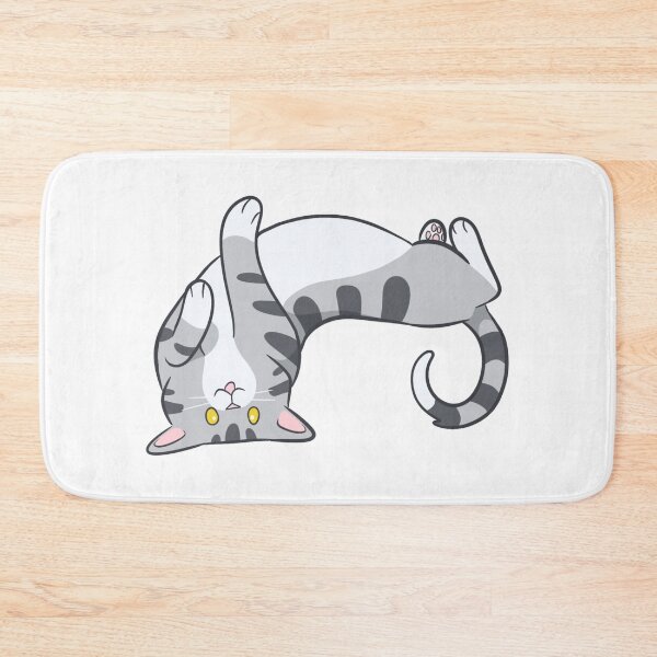 Item preview, Rolling gray tabby blep designed and sold by CreationsByBear.